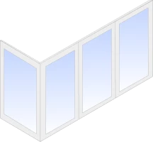 Г-образный балкон